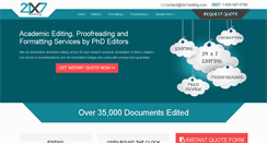 Desktop Screenshot of 24x7editing.com